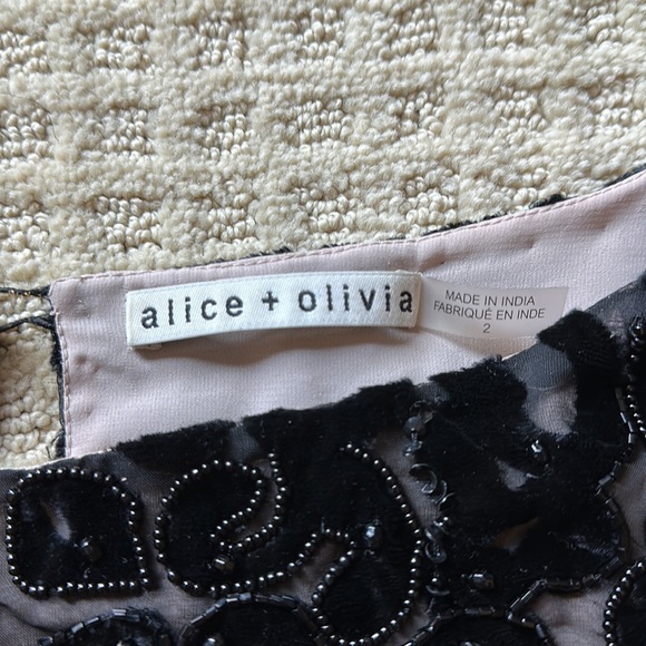 Alice & Olivia Beaded Dress Size 2 - Picture 8 of 8